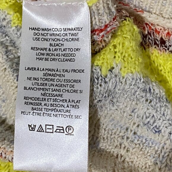 Urban Outfitters Pilcro Knit Crop Sweater M Beige Beach Cruisewear Boho Festival - Picture 4 of 5